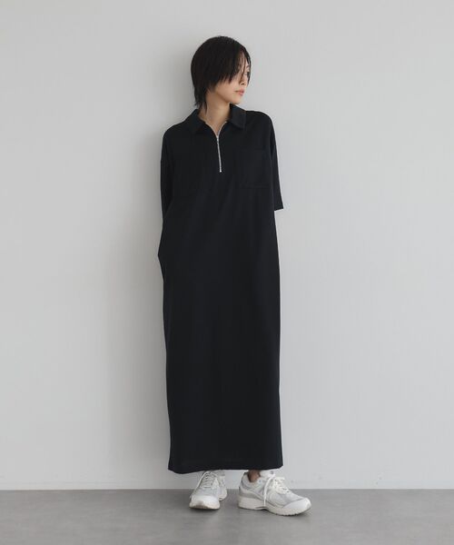 ワンピース 夏 「日本製」ポロ襟ZIP付ワンピース : ZOZOTOWN Yahoo!店