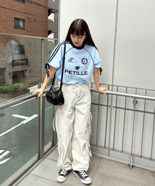 「Birthday room」 半袖Tシャツ FREE ライトブルー レディース_画像2