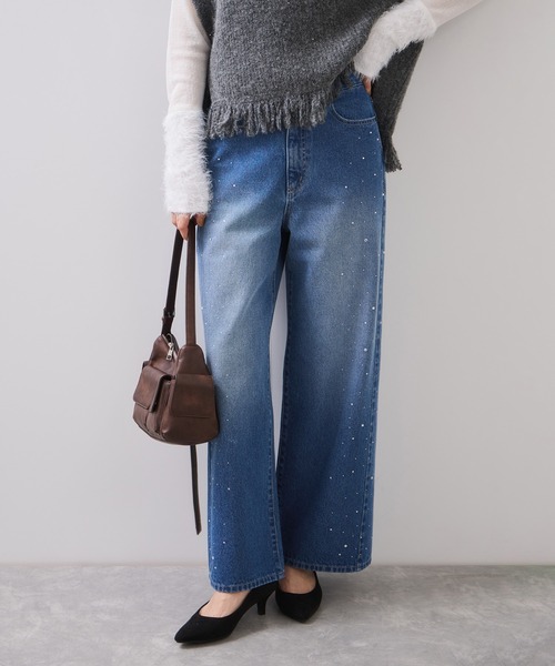 「VIS」 デニムパンツ M ブルー レディース_画像6