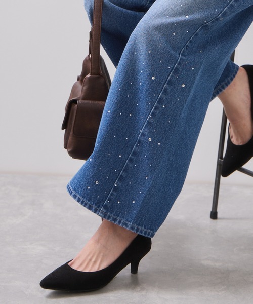 「VIS」 デニムパンツ M ブルー レディース_画像7
