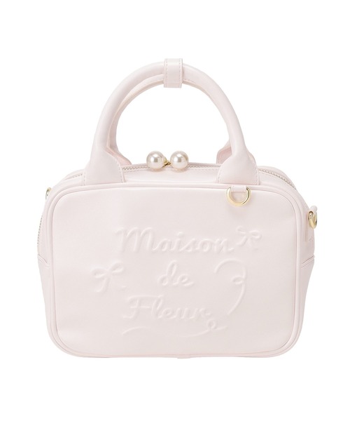 Maison de FLEUR（メゾンドフルール） ボストンバッグ ミニポーチ付き