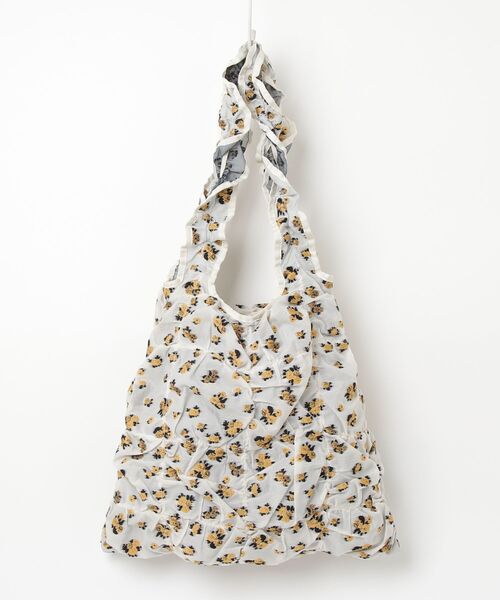 「Casselini」 花柄トートバッグ - ホワイト レディース_画像2