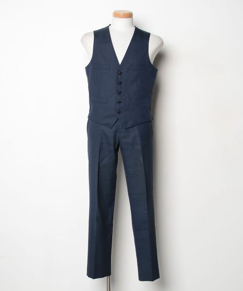 スーツカンパニー セットアップ スーツ 紺　3ピース SUIT SQUARE（スーツスクエア） 「THE SUIT COMPANY」 3ピーススーツ