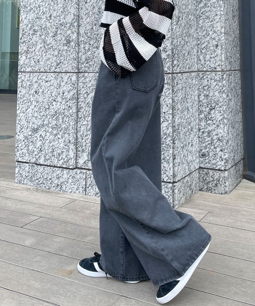 「WEGO」 デニムパンツ SMALL ブラック レディース_画像2