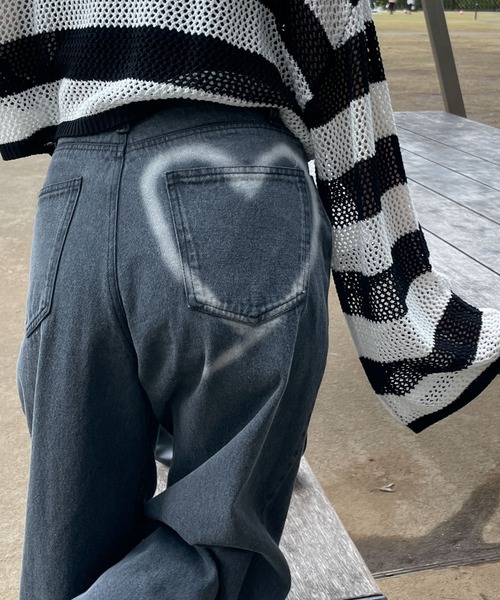 「WEGO」 デニムパンツ SMALL ブラック レディース_画像4