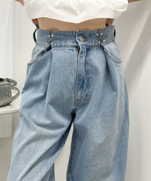 「WEGO」 デニムパンツ SMALL ブラック レディース_画像8