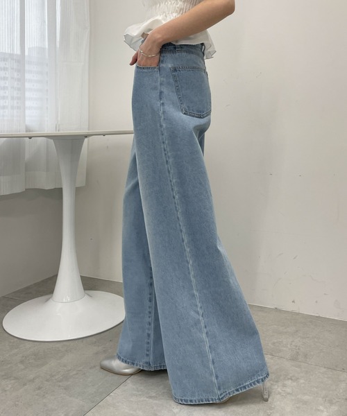 「WEGO」 デニムパンツ SMALL ブラック レディース_画像9
