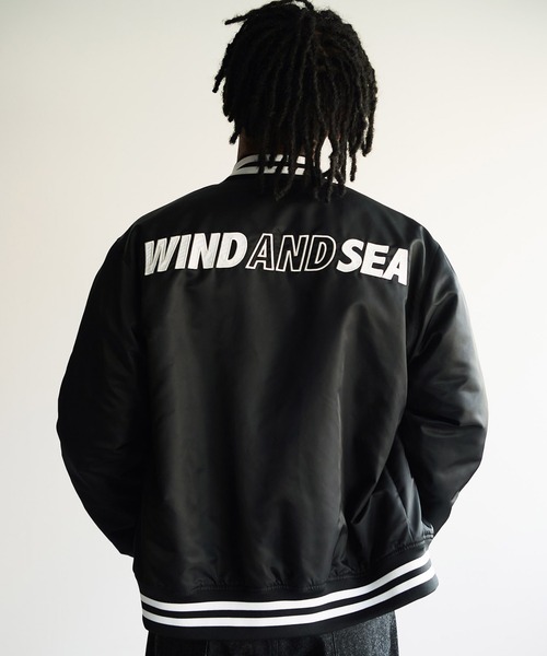 WIND AND SEA（ウィンダンシー） スタジャン SATIN STADIUM JACKET
