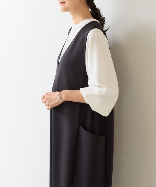 【新品】BEARDSLEY ビアズリー チュニックワンピース コクーン ブラック BEARDSLEY（ビアズリー） ワンピース 「完売サイズ追加検討中