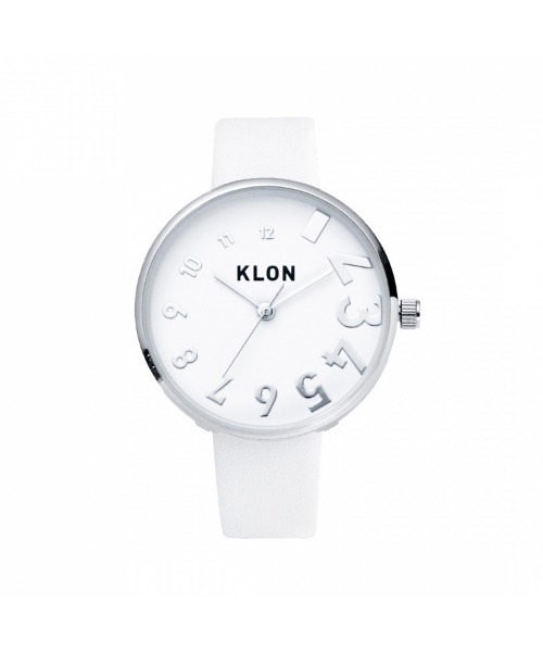 腕時計 KLON EDDY TIME WHITE Ver.SILVER 33mm :52447666:ZOZOTOWN 高級品市場 KLON 腕時計 ベルト ホワイトとシルバー 腕時計(アナログ)