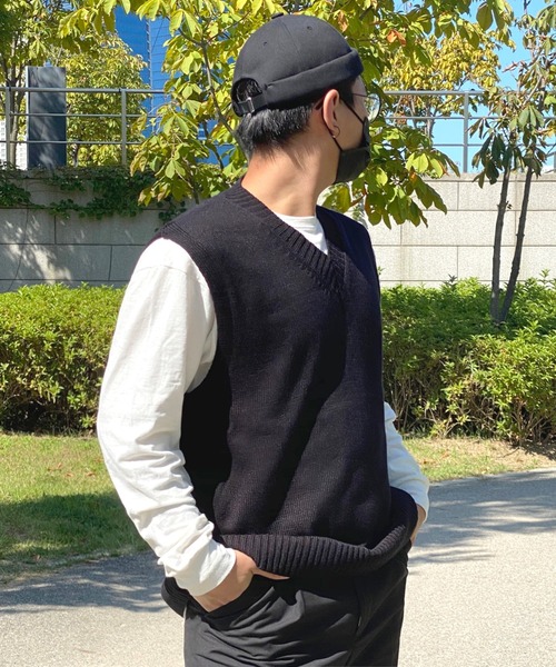 by muni:r ベスト ジレ シーズン ユニセックス オーバー