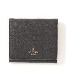 新品未使用　箱付き　LANVIN レディース2つ折り財布　グレー LANVIN en Bleu 最大50%☆8/25限定 ランバンオンブルー 二つ折り