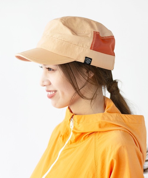 14+ キャップ 帽子 撥水メッシュワークキャップ レディース