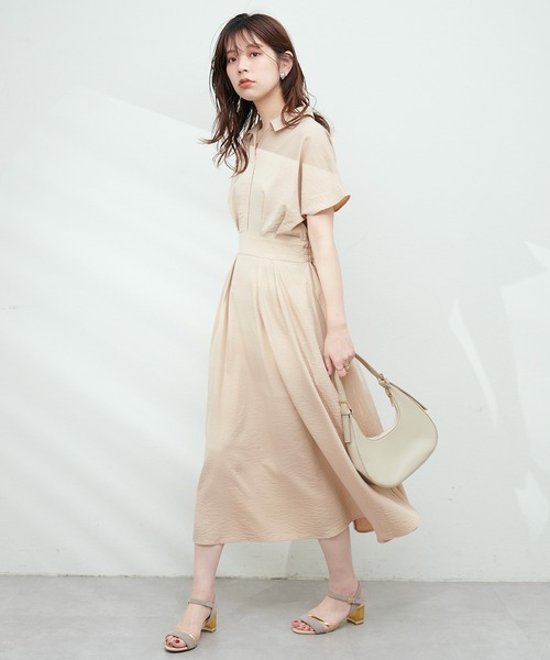 ワンピース 涼しげスキッパー衿お上品ワンピース :73820666:ZOZOTOWN Yahoo!店 - 通販 - Yahoo!ショッピング