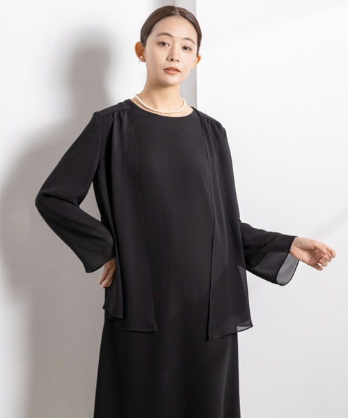 form forma ジャケット ノーカラージャケット 「喪服」「洗える