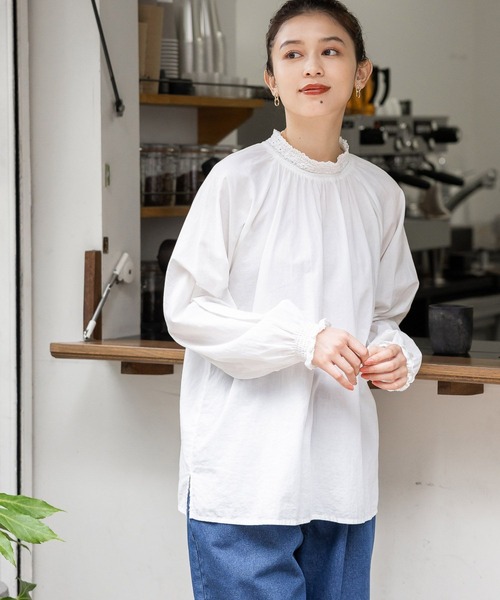 studio CLIP（スタディオクリップ） ブラウス シャツ レース