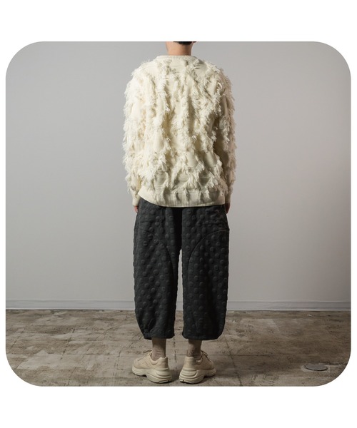 セーター ニット Relaxed Tassel Design Sweater/リラックスタッセルデザインニットセーター メンズ