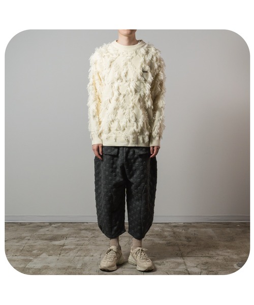セーター ニット Relaxed Tassel Design Sweater/リラックスタッセルデザインニットセーター メンズ