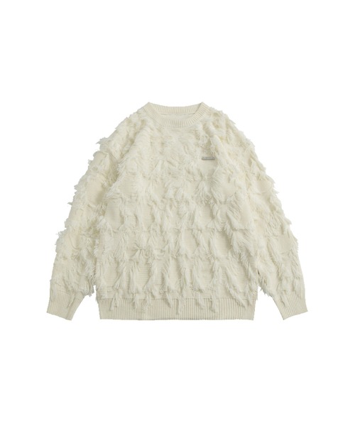 セーター ニット Relaxed Tassel Design Sweater/リラックスタッセルデザインニットセーター メンズ