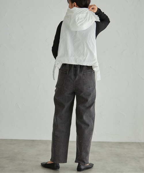 JACQUEMUS ハイウエストカーブジーンズ each alchemist ジーンズ デニム デニムパンツ バックゴム
