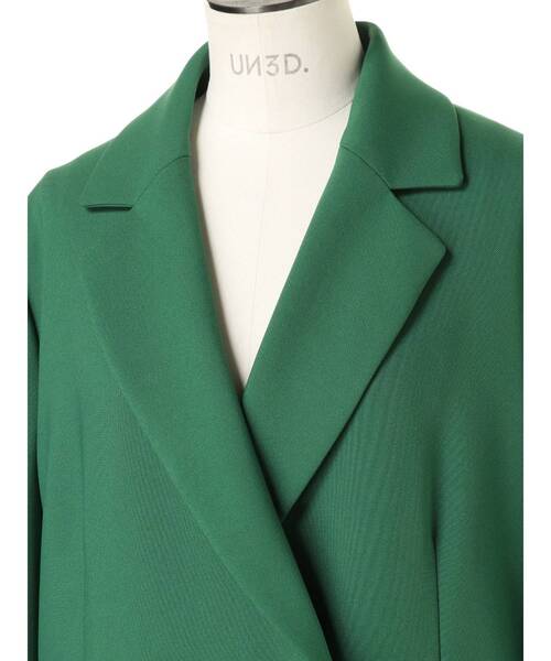 UN3D.」 テーラードジャケット 38 グリーン レディース