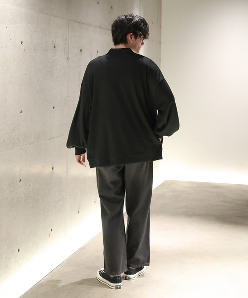 ASTRONOMY カーディガン ハイゲージミラノリブバルーン袖カーディガン