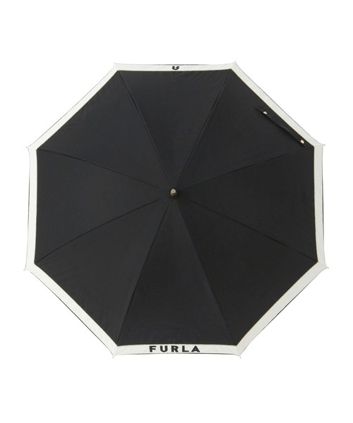 FURLA 傘 晴雨兼用日傘 長傘 カラーブロックロゴ レディース