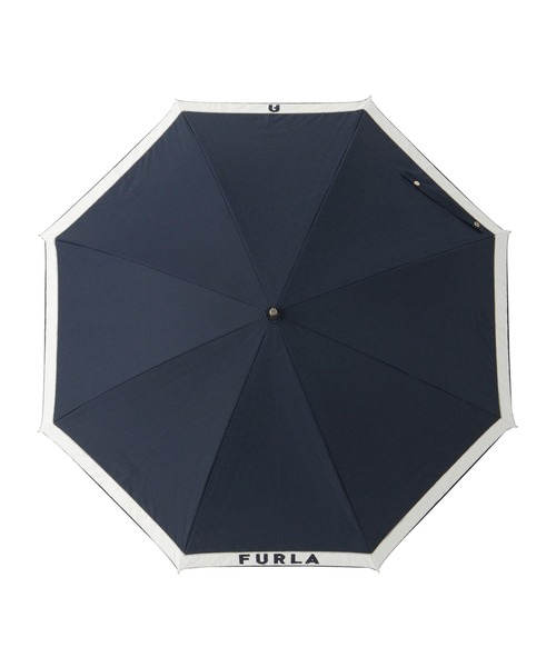 FURLA 傘 晴雨兼用日傘 長傘 カラーブロックロゴ レディース