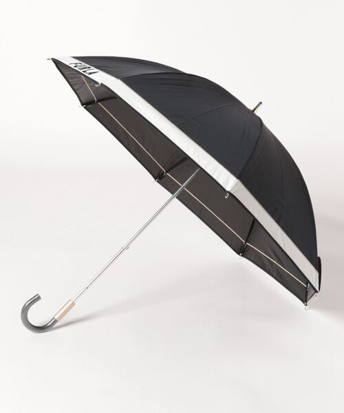 FURLA 傘 晴雨兼用日傘 長傘 カラーブロックロゴ レディース