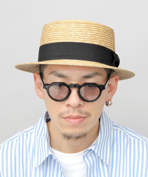麦わらカンカン帽子 麦わらカンカン帽 高級 帽子 レディース 春夏 メンズ 麦わら
