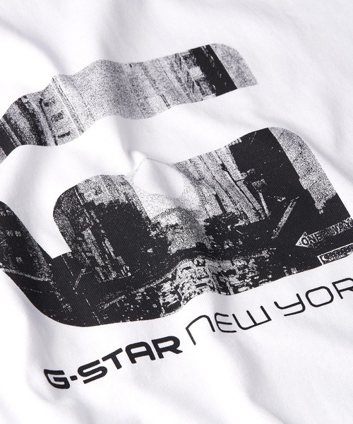 G-STAR RAW tシャツ NEW YORK T-SHIRT/フォトT/ロゴ