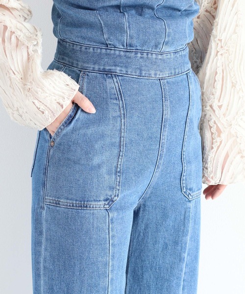   Jeans サロペット デニムブルー　オーバーオール cepo（セポ） サロペット オーバーオール デニムキャミジャンプスーツ