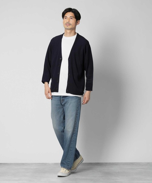 backnumber羽織りサイズXL BACK NUMBER カーディガン 「BACK NUMBER」ガーター編み7分