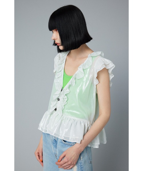 HeRIN.CYE Many frill tops メニーフリルトップス レディース