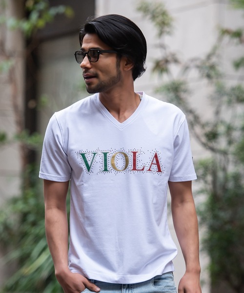 VIOLA tシャツ 「VIOLA rumore/ヴィオラ ルモーレ」ステッチ天竺ライン