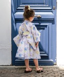 浴衣 浴衣ドレス3点セット(浴衣+帯+ポンポン...の詳細画像3