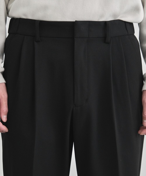 【美品】studios city ワイドスラックスパンツ テーパード STUDIOUS スラックス 「STUDIOUS×CITY TOKYO」ライクラワイド