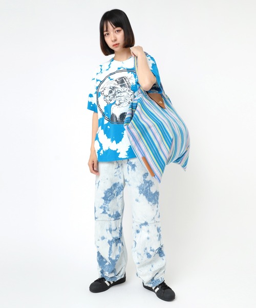 tシャツ M2276 ブラシブリーチＪＳＫ　ビッグＴ レディース M2276 ブラシブリーチJSK ビッグT(M ブルー): トップス - RNA
