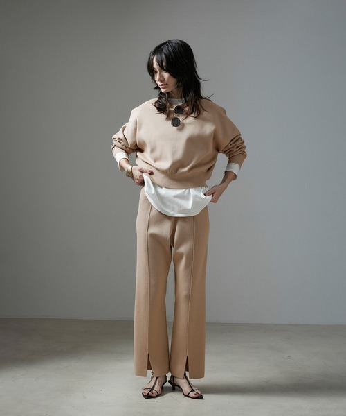 SALON adam et rope' - 新品クロップドニット SALON adam et rope'（サロン アダム エ ロペ） トレーナー スウェット