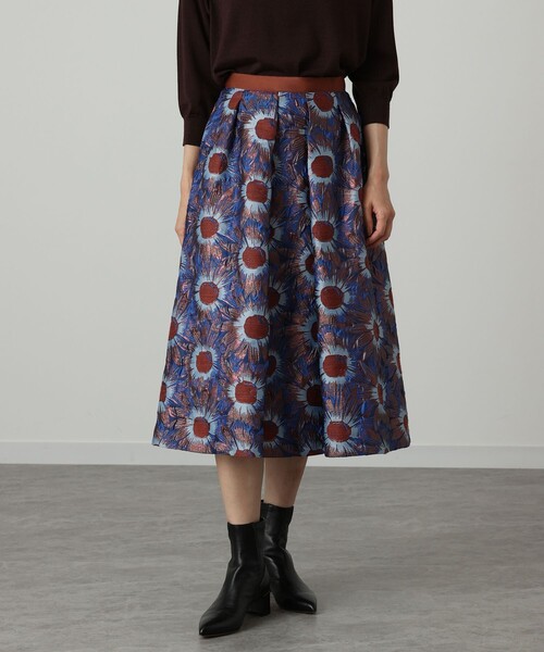 ANAYI スカート フラワージャガードタック : ZOZOTOWN Yahoo!店 - 通販  