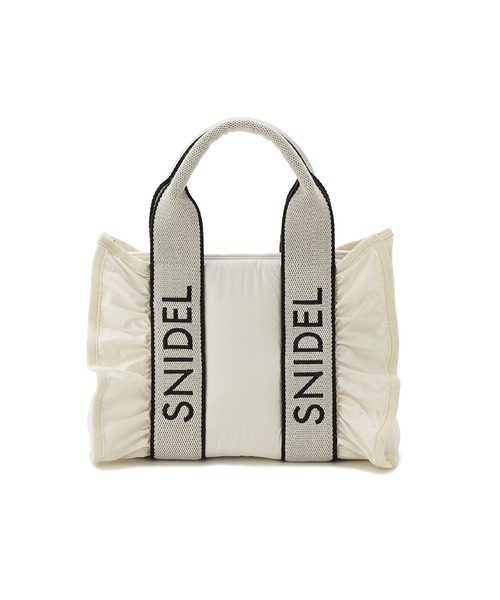 美品 snidel スナイデル フラッフィーフリルロゴバッグ ブラック Amazon | [スナイデル] フラッフィーフリルロゴバッグ
