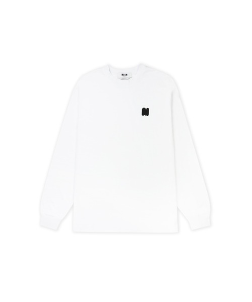 MSGM（エムエスジーエム） tシャツ 「TheMwave」モノグラムパッチ 