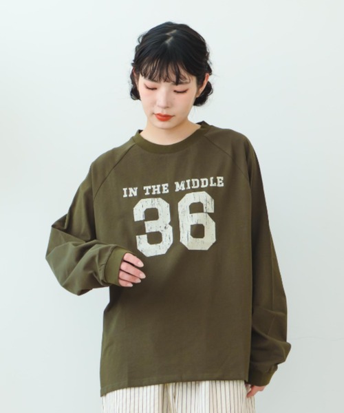 tシャツ 「eLur」36 ナンバリングロンT レディース eLur tシャツ 「eLur」36 ナンバリングロンT レディース