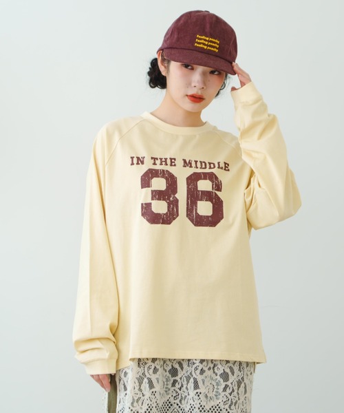 tシャツ 「eLur」36 ナンバリングロンT レディース