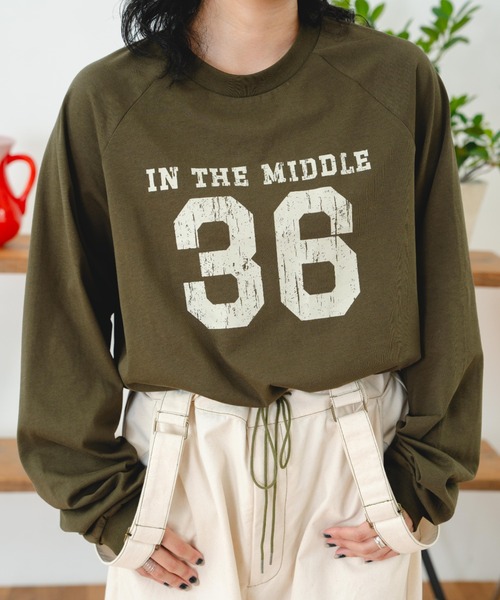 eLur tシャツ 「eLur」36 ナンバリングロンT レディース