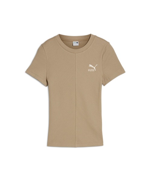 プーマ　シャツ　レディース PUMA プーマ レディース 半袖 Tシャツ SS シャーリング 脇ドロー