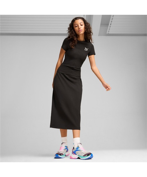 tシャツ PUMA プーマ ウィメンズ グラフィック スーパー プーマ スリム ショート 半袖Tシャツ レディース PUMA公式】ウィメンズ グラフィック スーパー プーマ スリム