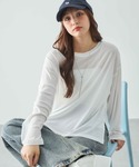 tシャツ 「WEB限定」シアートップス レディースの詳細画像1