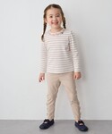 tシャツ リボン×ボーダー長袖Tシャツ キッズ...の詳細画像5