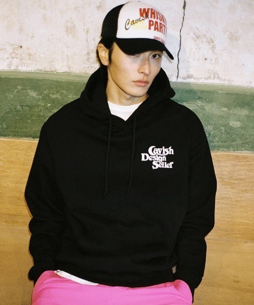 【CAVISH】SELLER ロゴ ジップアップ パーカー A'GEM/9 × .kom『CAVISH/カビシ』SELLER LOGO HOODIE/セラーロゴ